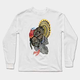 Turkey bird art Long Sleeve T-Shirt